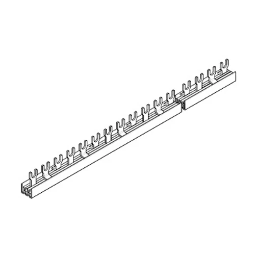 SCHRACK BS990113-A Villás sínezés, 18mm, 3 pólusú, 10mm2, 1m, nem kitörhető