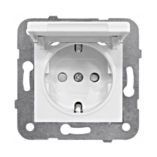 SCHRACK EV101005 Dugaszolóaljlzat gyerekvédelem+csapófedél, rugós, fehér SCHRACK EV101005 Dugaszolóaljlzat gyerekvédelem+csapófedél, rugós, fehér