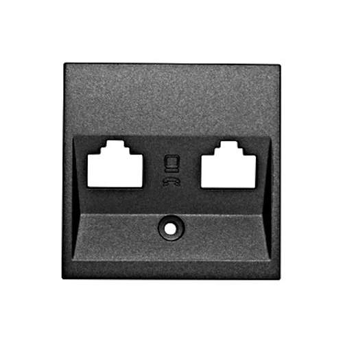 SCHRACK EV114004 Fedlap 2xRJ45 antracit