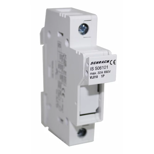 SCHRACK IS506101 Biztosítós szakaszoló kapcsoló, 10x38mm, 1 pólusú SCHRACK IS506101 Biztosítós szakaszoló kapcsoló, 10x38mm, 1 pólusú