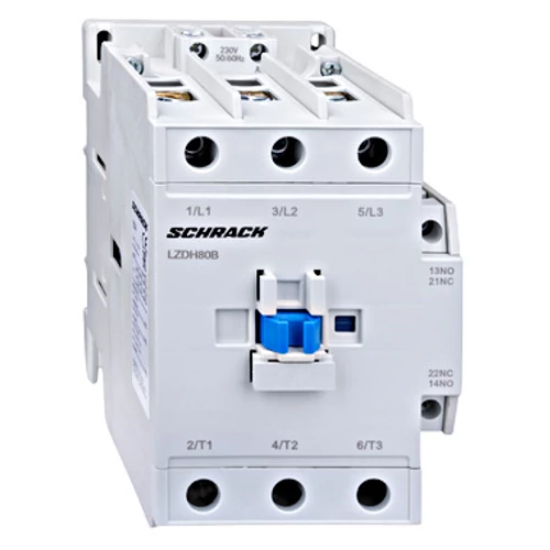 SCHRACK LZDH80B3 Mágneskapcsoló 3p, CUBICO High, 37kW, 80A, 1z+1ny, 230VAC