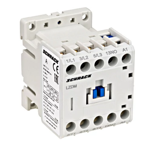 SCHRACK LZDM0610 Mágneskapcsoló 3p, CUBICO Mini, 2,2kW, 6A, 1z, 24VAC