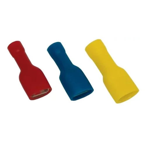 TRACON PTCSH6 Teljesen szigetelt csúszósaru 6,3x0,8 piros 50db/csomag