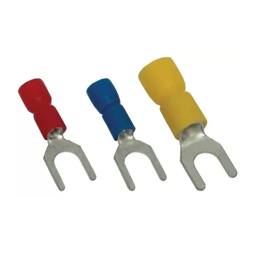 TRACON PV6 Szigetelt villás saru 1,5mm2 M6 piros 50db/csomag