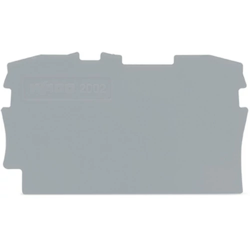 WAGO 2002-1291 Véglap szürke