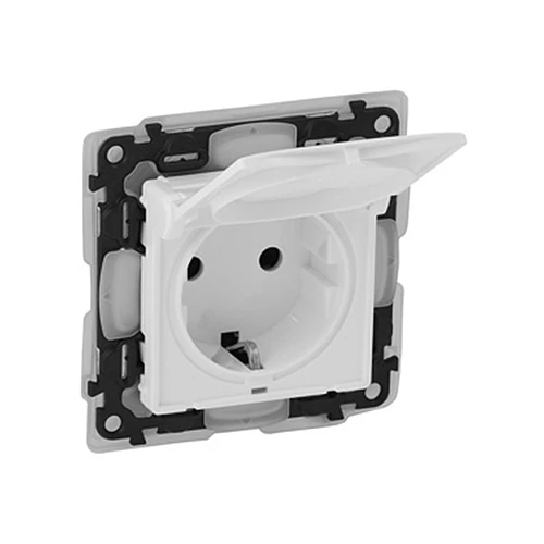 LEGRAND 753119 Valena Life 2P+F csatlakozóaljzat gyermekvédelemmel csapófedéllel IP44 fehér LEGRAND 753119 Valena Life 2P+F csatlakozóaljzat gyermekvédelemmel csapófedéllel IP44 fehér