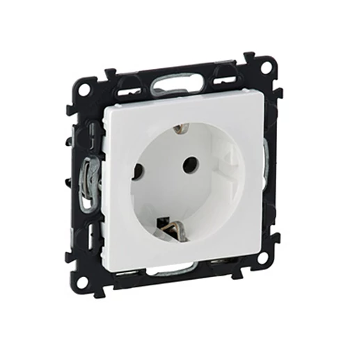 LEGRAND 753125 Valena Life 2P+F csatlakozóaljzat gyermekvédelem nélkül csavaros bekötéssel fehér