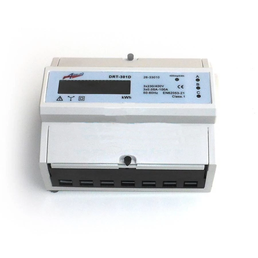 GAO 5257H 3 pólusú digitális fogyasztás mérő TS35, 3*100A direkt mérő, nem hiteles