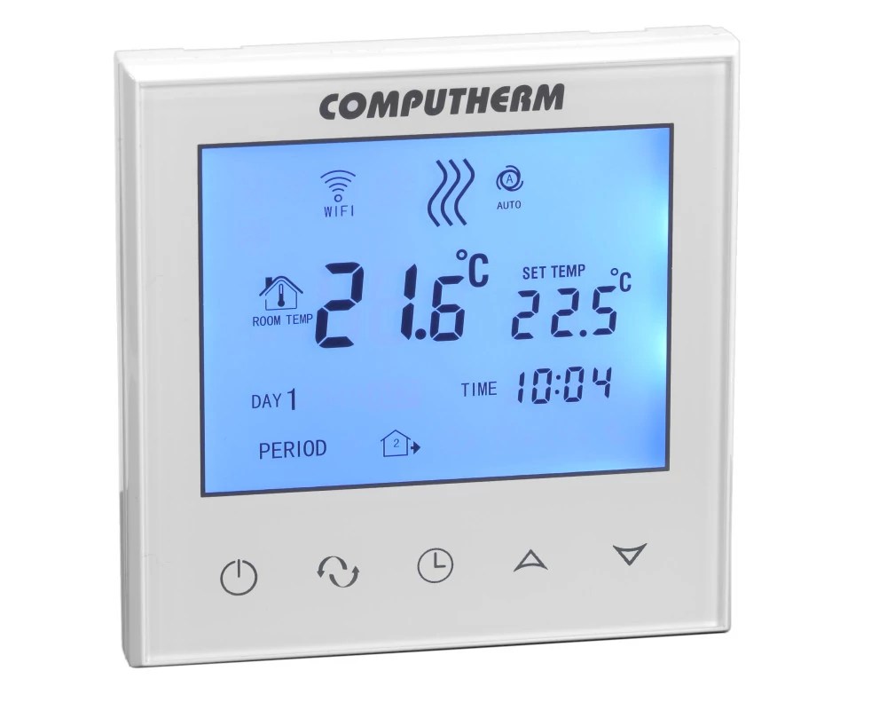 COMPUTHERM E230 Wi-Fi termosztát radiátoros és padlófűtési rendszerekhez, ezüst