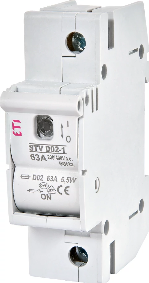 ETI 002271001 STV D02 Biztosítós leválasztó kapcsoló, 1,5 modul 63A 1P