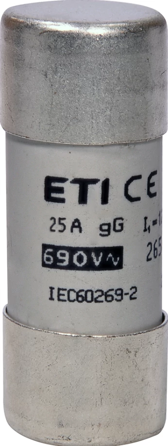 ETI 002651044 BIZTOSÍTÉK 22x58 25A Biztosító betét 690V gG hengeres