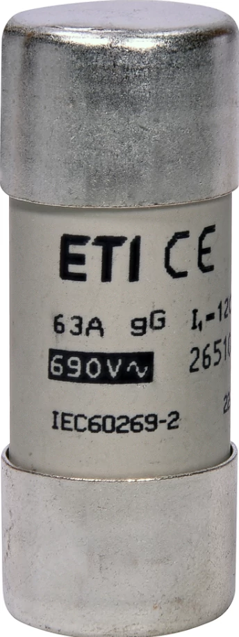 ETI 002651048 BIZTOSÍTÉK 22x58 63A Biztosító betét 690V gG hengeres