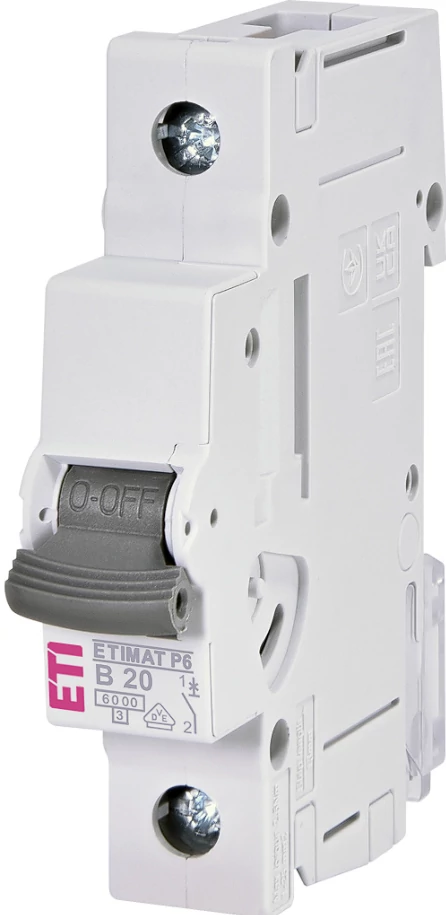 ETI 1900011 ETIMATP6 B20A 1p 6 kA Kismegszakító, 1 modul	