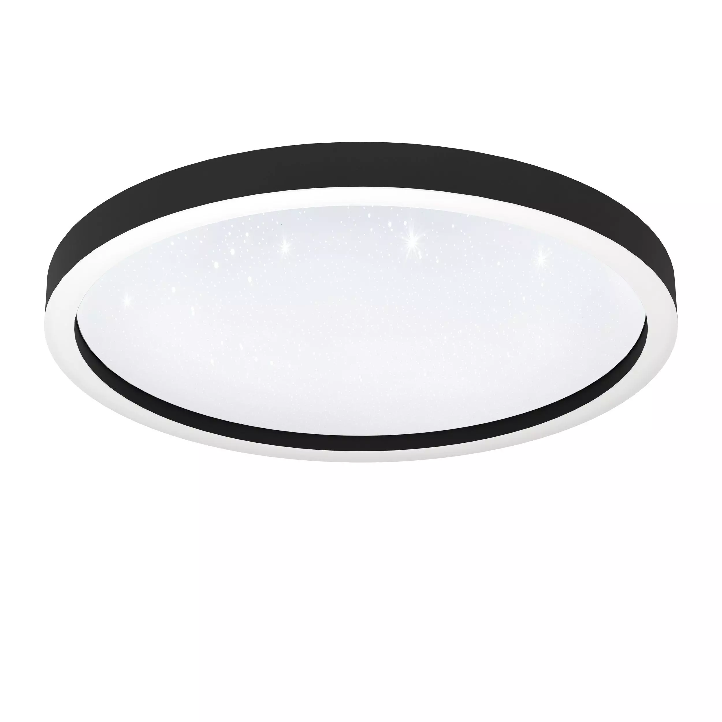 EGLO 900412 MONTEMORELOS-Z mennyezeti lámpa alumínium fekete / kristály hatású műanyag fehér 34,5W 4100lm RGB+TW