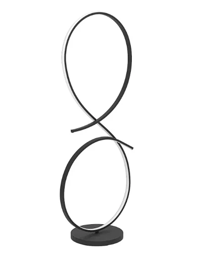 EGLO 901271 SERPINS állólámpa alumínium, acél fekete / műanyag fehér