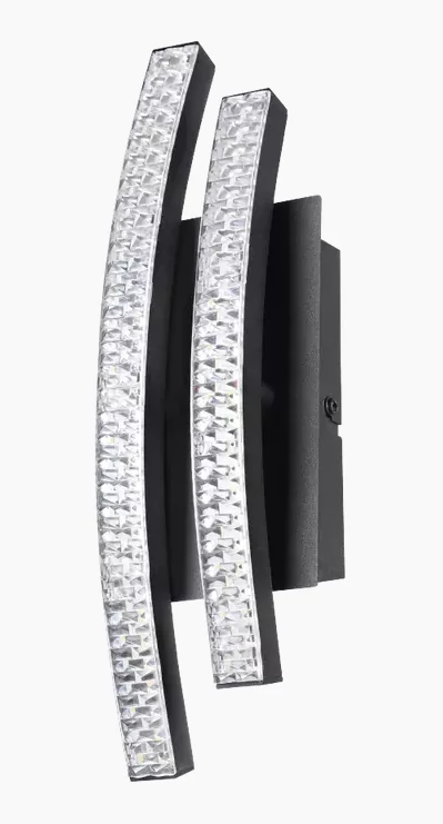 EGLO 99803 LEJIAS fali lámpa acél fekete / műanyag átlátszó 8W 1050lm 3000K