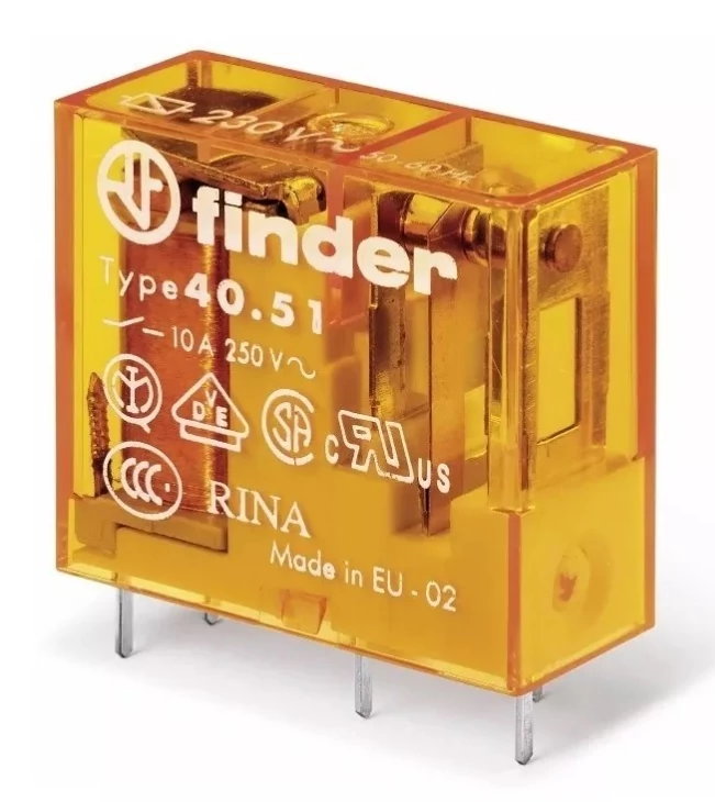 FINDER 40.51.8.230.0000 Elektromágneses relé 230VAC 10A