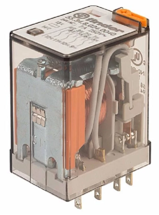 FINDER 55.34.8.024.0040 Relé 4morse 24VAC 5A