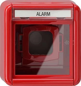 GIRA 020630 Fedlap Üvegtábla feliratm. piros