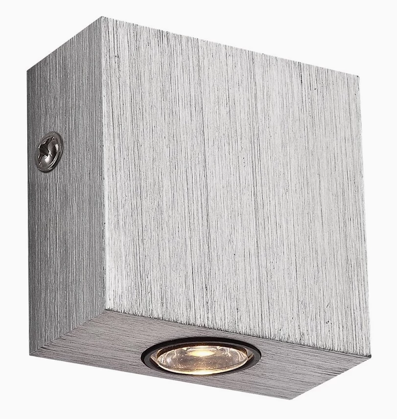 GLOBO 7600 Falikar szálcsiszolt alumínium 1xLED 1W