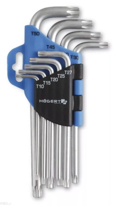 HÖGERT HT1W814 TORX kulcskészlet T10-T50 között