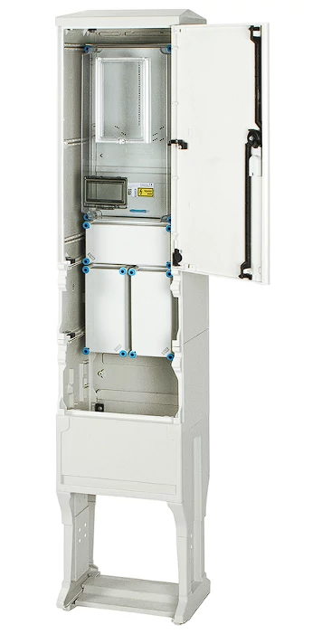 HENSEL HB3000FE-U 1/3F mérőszekrény 1xM63A földkábeles álló 1-szintes 1-mérőhely szerelőlappal