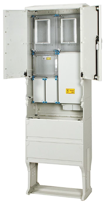 HENSEL HB33K0FE-U 1/3F mérőszekrény 1xM80+1xH63A földkábeles álló 1-szintes 2-mérőhely