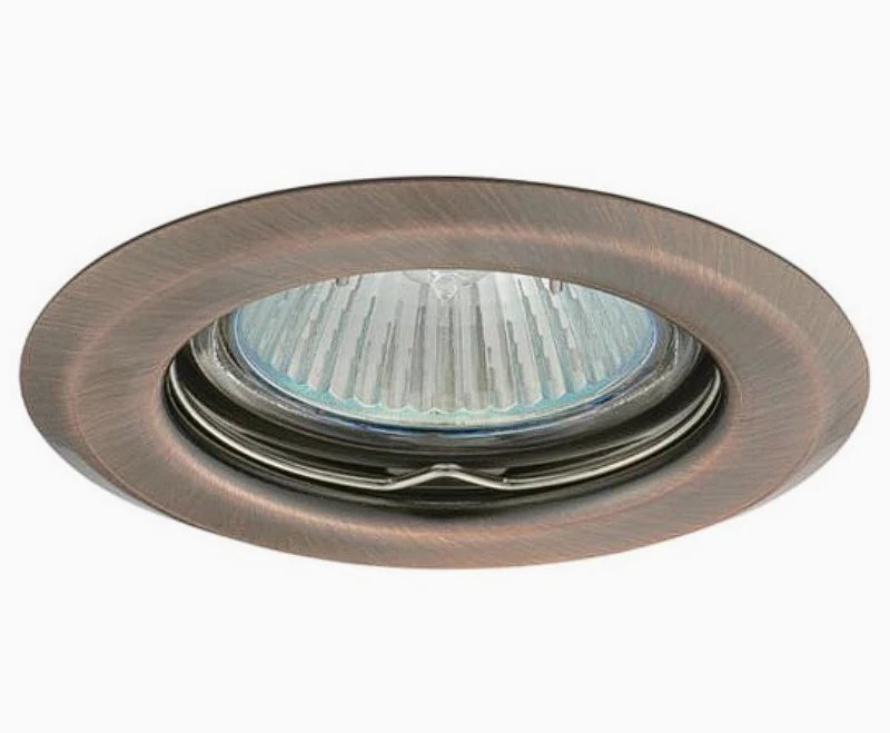 KANLUX 327 CT-2114-AN kerek fix beépíthető lámpatest réz MR16