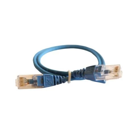 LEGRAND 051545 Patch kábel RJ45-RJ45 Cat6 árnyékolatlan (U/UTP) LSZH (LSOH) 0,5 méter kék d: 5,2mm AWG24