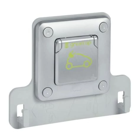 LEGRAND 077856 Green'up Access 2P+F 16 A EV fém süllyesztett aljzat