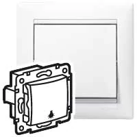 LEGRAND 774412 Valena N101 nyomógomb lámpa jellel, fehér