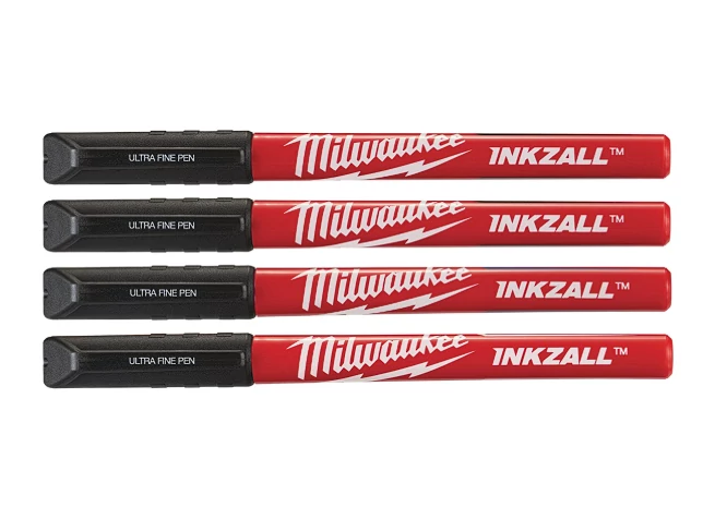 MILWAUKEE 48223164 INKZALL™ Filctoll 0,6 mm hegyű Fekete (4 darabos kiszerelés) 1 db