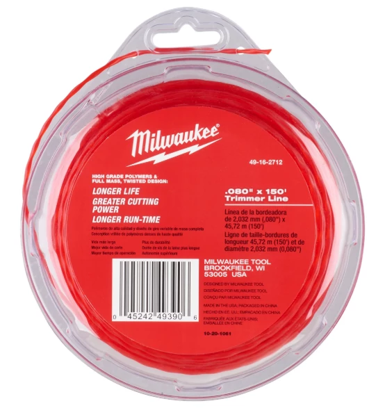 MILWAUKEE 49162712 Fűnyíró damil 2,0x45m