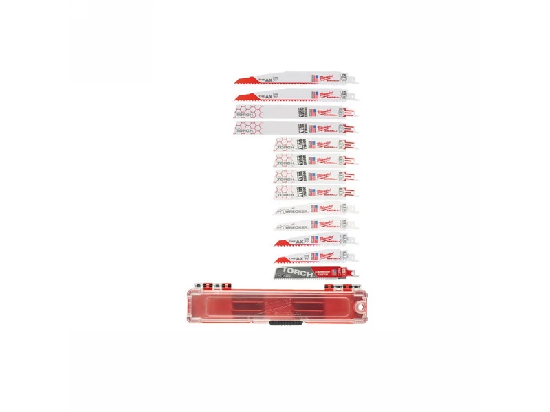 MILWAUKEE 49222231 Szablyafűrészlap Karbid bontó, válogatás - 13 részes - 1 db