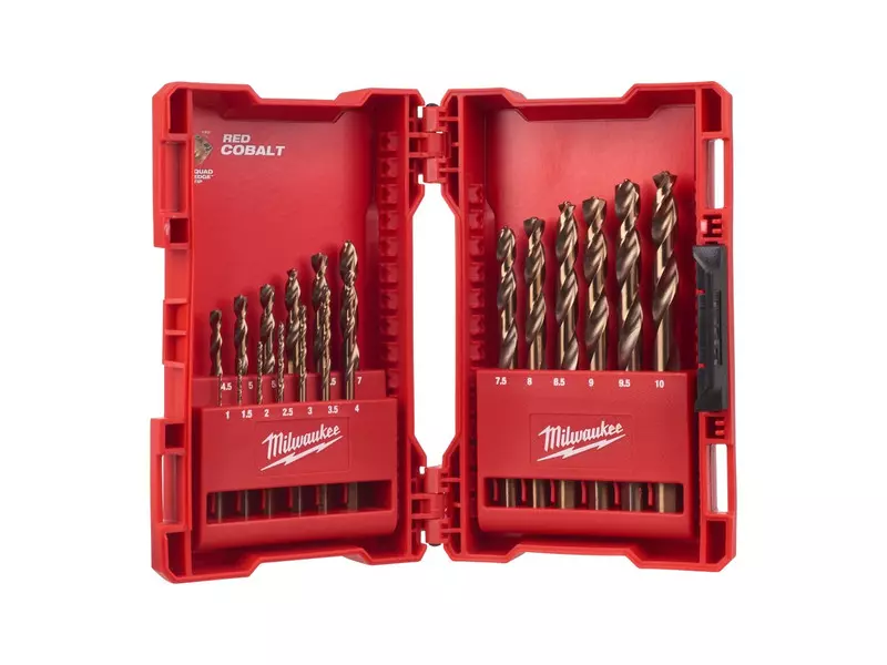 MILWAUKEE 4932352470 Csigafúró készlet 19 részes 1,0-10mm HSS-G Red Cobalt