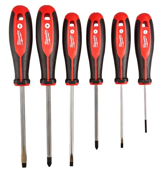 MILWAUKEE 4932471807 Csavarhúzó 3 oldalú markolattal 6 részes készlet (PH1/PH2/SL3/SL4/SL5.5/SL6.5) - 1 db
