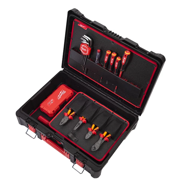 MILWAUKEE 4932499466 PACKOUT™ Villanyszerelői szett 62 részes - Pakout 1 ládában