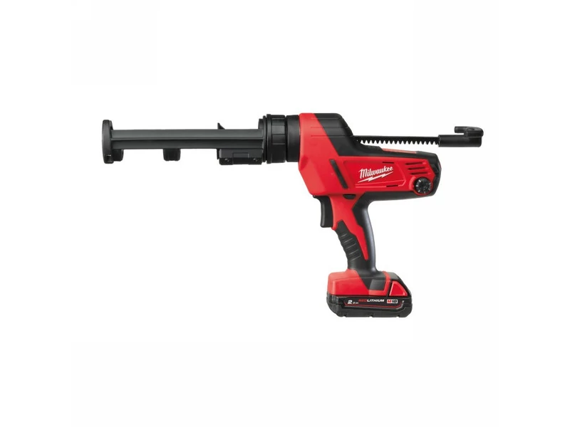 MILWAUKEE 4933441310 Akkus kittkinyomó- és ragasztópisztoly 310 ml C18 PCG/310C-201B (1 x 2,0 Ah akku + tölt.)