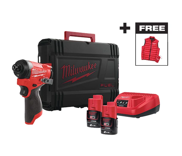MILWAUKEE 4933499462 M12FID2MC-202X M12 FUEL™ SZUPERKOMPAKT ÜTVECSAVAROZÓ SZETT