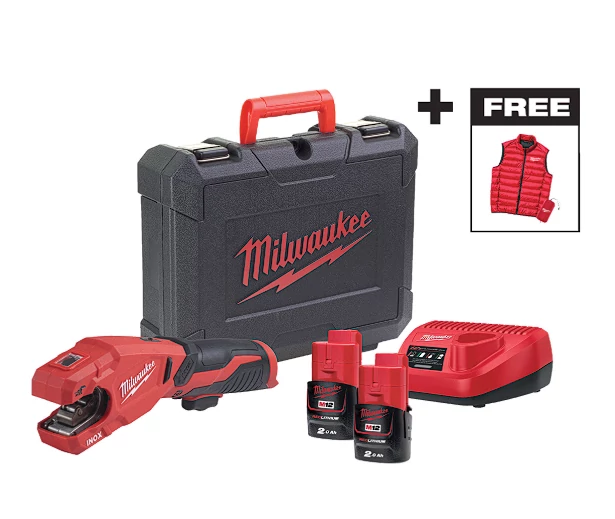 MILWAUKEE 4933499464 M12PCSSMC-202C M12™ RAPTOR™ CSŐVÁGÓ ROZSDAMENTES ACÉLHOZ SZETT