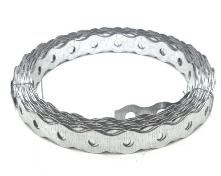 MÜPRO 114801 Lyukacsos szalag horganyzott 17mm széles hullámos 6,5mm lyukméret