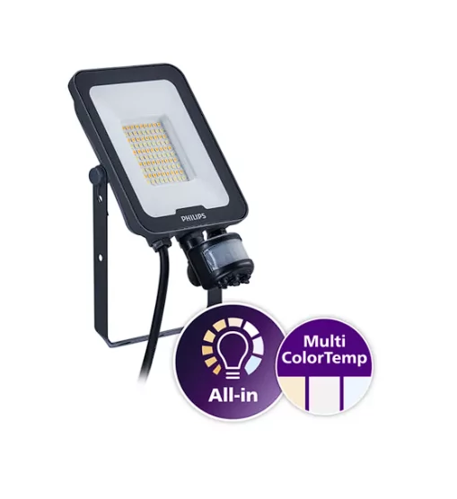 PHILIPS BVP167 LED36/830_40_65 LED fényvető mozgásérzékelő MDU 30W 2400lm 3000-6500K IP65