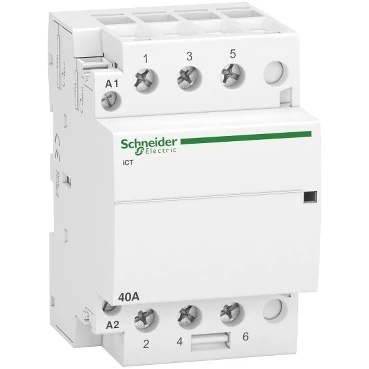 SCHNEIDER A9C20843 Kontaktor (mod) 3záró 40A 230V AC iCT