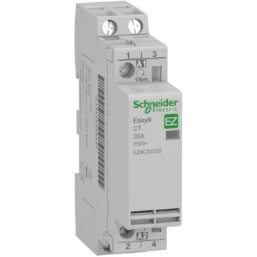 SCHNEIDER EZ9C32220 EASY9 PRO Kontaktor, 2P, 2NO, 20A
