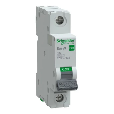 SCHNEIDER EZ9F27132 EASY9 PRO Kismegszakító 6kA, 1P, B, 32A