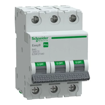 SCHNEIDER EZ9F27340 EASY9 PRO Kismegszakító 6kA, 3P, B, 40A