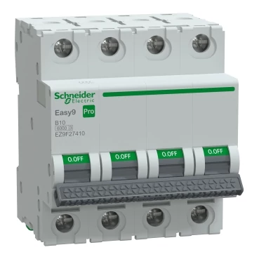 SCHNEIDER EZ9F27410 EASY9 PRO Kismegszakító 6kA, 4P, B, 10A