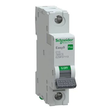 SCHNEIDER EZ9F57113 EASY9 PRO Kismegszakító 6kA, 1P, C, 13A
