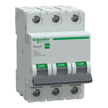 SCHNEIDER EZ9F57310 EASY9 PRO Kismegszakító 6kA, 3P, C, 10A