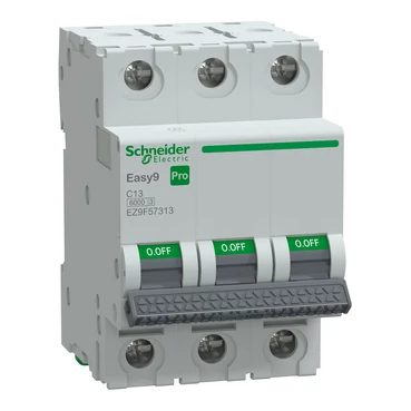 SCHNEIDER EZ9F57313 EASY9 PRO Kismegszakító 6kA, 3P, C, 13A